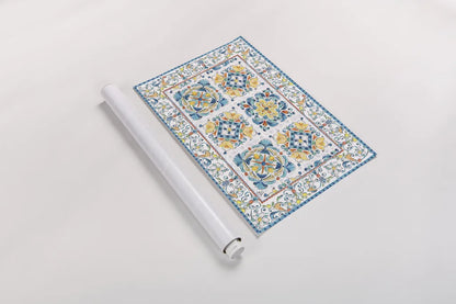 Mediterranean Breeze IV by Daphne Brissonnet. shown as a rolled paper print. Available as archival giclee rolled canvas, fine art paper, or poster print. SKU 45720i.