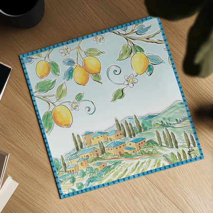 Mediterranean Breeze IX by Daphne Brissonnet. Shown as a detailed flat fine art print, highlighting archival giclee quality. Available as an archival giclee rolled canvas, fine art paper, or poster print. SKU 47052a.