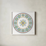 Mediterranean Breeze V by Daphne Brissonnet. Shown in a crisp white glass frame for a clean and minimalist style. Available as an archival giclee rolled canvas, fine art paper, or poster print. SKU 45721a.