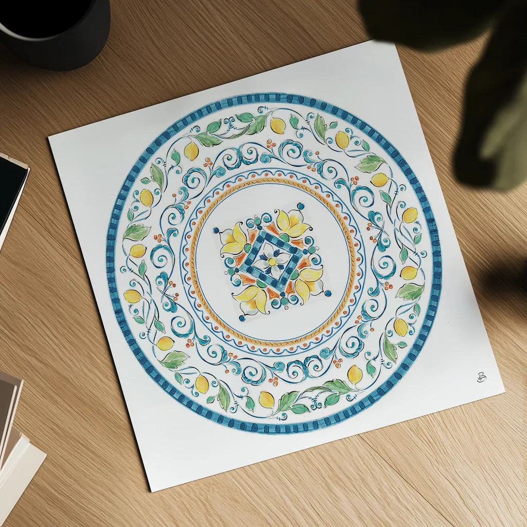 Mediterranean Breeze VI by Daphne Brissonnet. Shown as a detailed flat fine art print, highlighting archival giclee quality. Available as an archival giclee rolled canvas, fine art paper, or poster print. SKU 45722a.