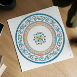 Mediterranean Breeze VII by Daphne Brissonnet. Shown as a detailed flat fine art print, highlighting archival giclee quality. Available as an archival giclee rolled canvas, fine art paper, or poster print. SKU 45723a.