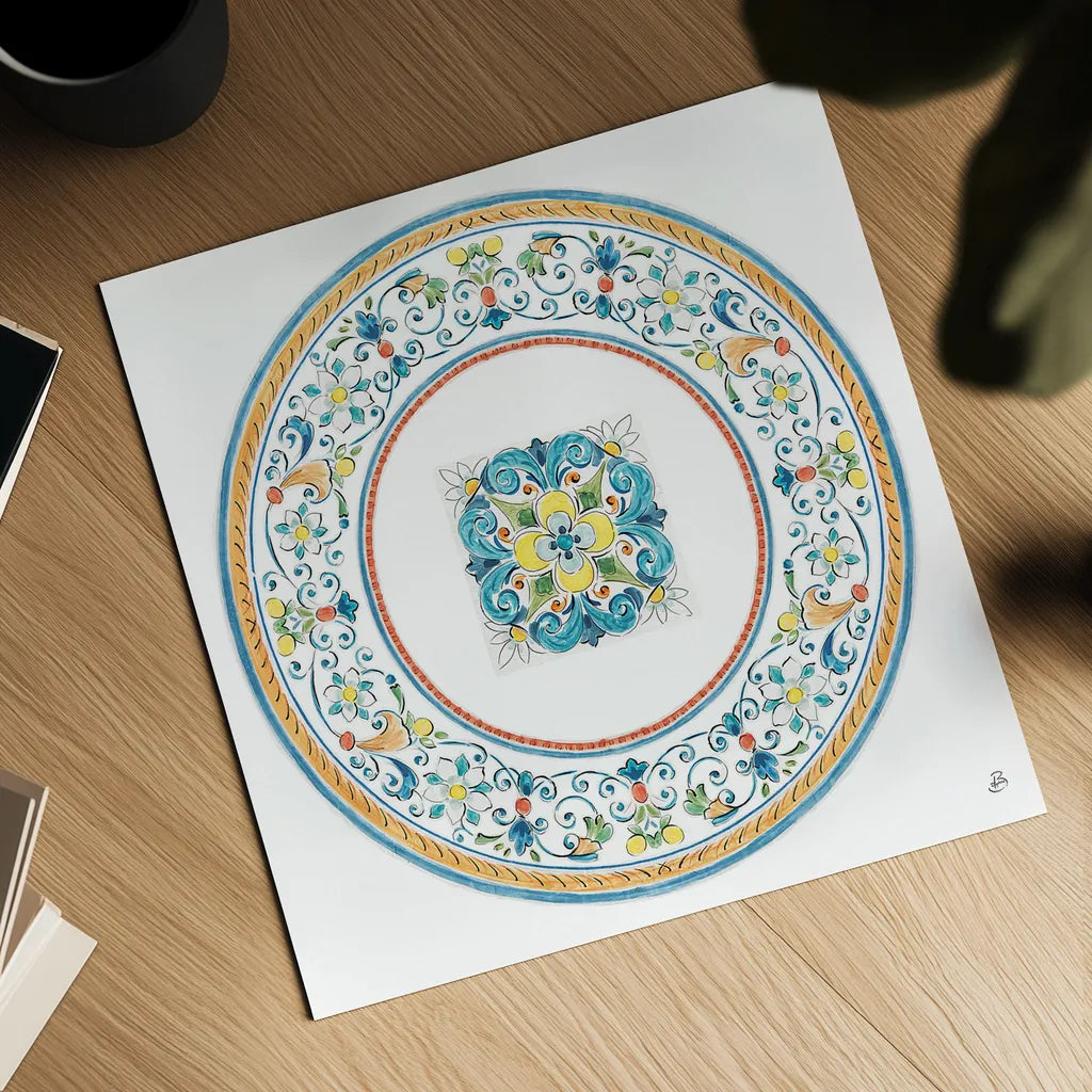 Mediterranean Breeze VIII by Daphne Brissonnet. Shown as a detailed flat fine art print, highlighting archival giclee quality. Available as an archival giclee rolled canvas, fine art paper, or poster print. SKU 45724a.