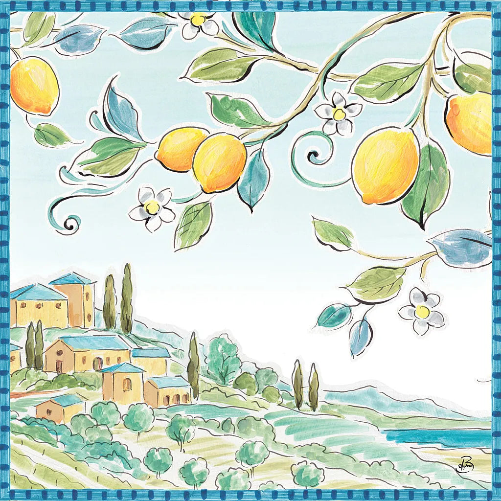 Mediterranean Breeze X by Daphne Brissonnet. SKU 47053a. Archival Giclee Fine art print for wall decor.