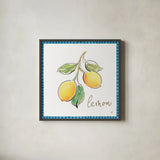 Mediterranean Breeze XIV by Daphne Brissonnet. Shown in a sleek black glass frame for a contemporary gallery look. Available as an archival giclee rolled canvas, fine art paper, or poster print. SKU 47057a.