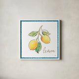 Mediterranean Breeze XIV by Daphne Brissonnet. Shown in a crisp white glass frame for a clean and minimalist style. Available as an archival giclee rolled canvas, fine art paper, or poster print. SKU 47057a.