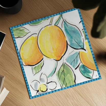 Mediterranean Breeze XV by Daphne Brissonnet. Shown as a detailed flat fine art print, highlighting archival giclee quality. Available as an archival giclee rolled canvas, fine art paper, or poster print. SKU 47058a.