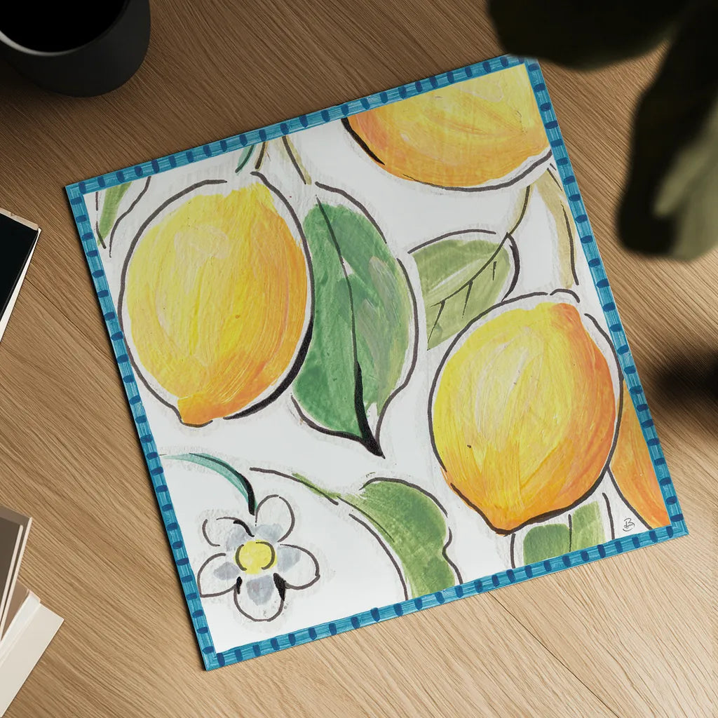 Mediterranean Breeze XVI by Daphne Brissonnet. Shown as a detailed flat fine art print, highlighting archival giclee quality. Available as an archival giclee rolled canvas, fine art paper, or poster print. SKU 47059a.