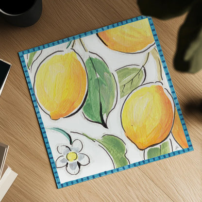 Mediterranean Breeze XVI by Daphne Brissonnet. Shown as a detailed flat fine art print, highlighting archival giclee quality. Available as an archival giclee rolled canvas, fine art paper, or poster print. SKU 47059a.