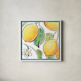 Mediterranean Breeze XVI by Daphne Brissonnet. Shown in a crisp white glass frame for a clean and minimalist style. Available as an archival giclee rolled canvas, fine art paper, or poster print. SKU 47059a.
