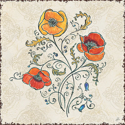 Mediterranean Flair II by Daphne Brissonnet. SKU 26004a. Archival Giclee Fine art print for wall decor.