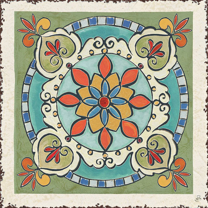 Mediterranean Flair IX by Daphne Brissonnet. SKU 26011a. Archival Giclee Fine art print for wall decor.