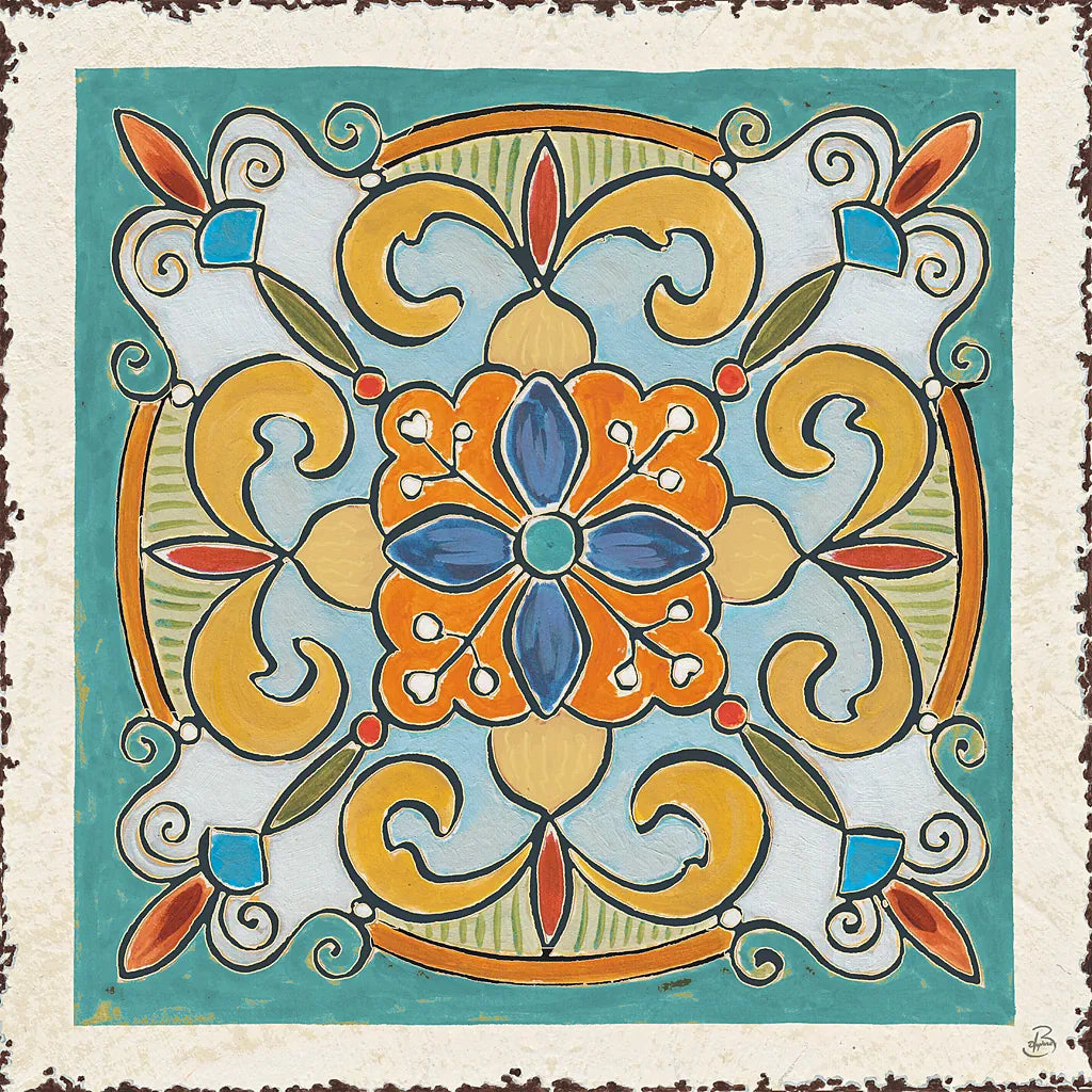 Mediterranean Flair VII by Daphne Brissonnet. SKU 26009a. Archival Giclee Fine art print for wall decor.