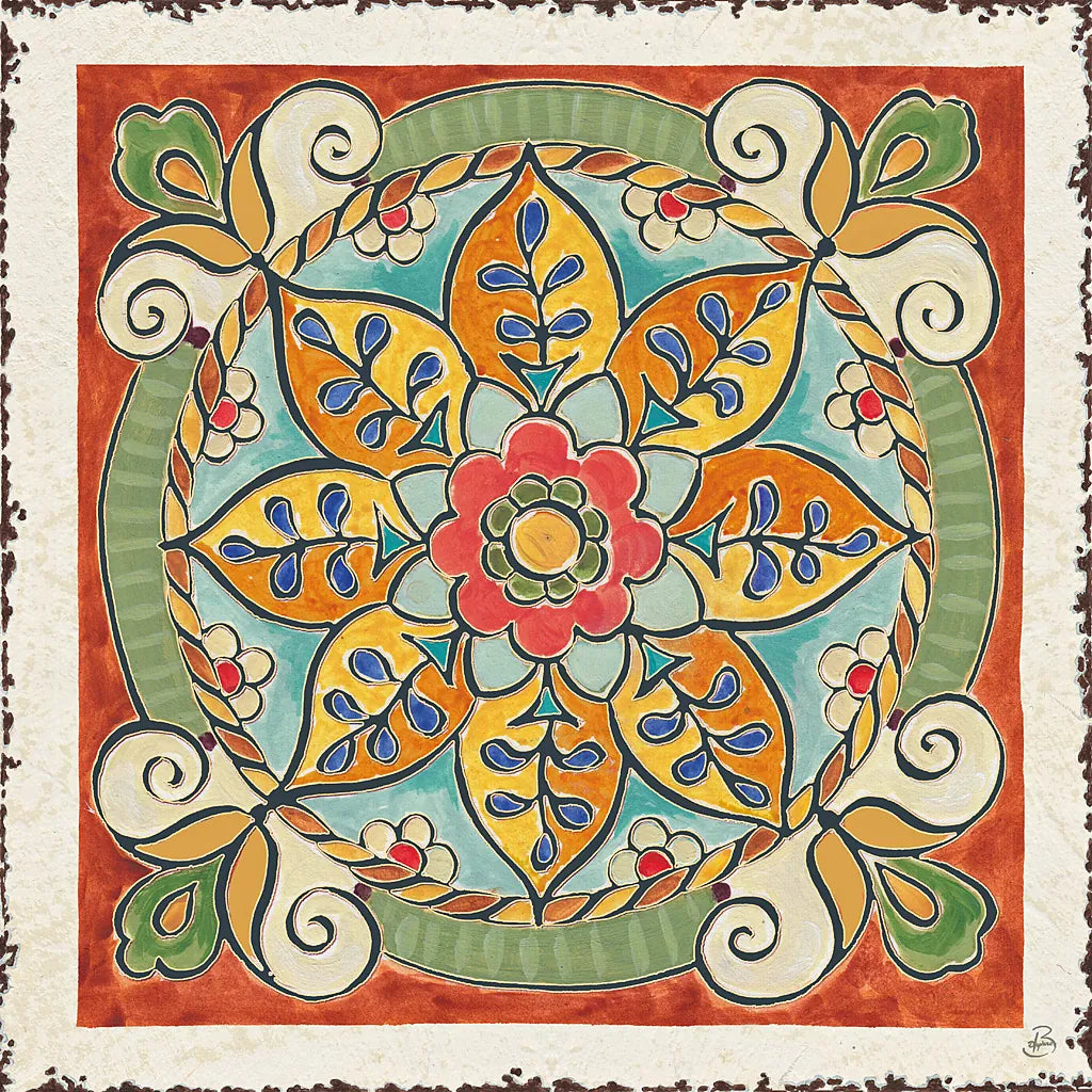 Mediterranean Flair VIII by Daphne Brissonnet. SKU 26010a. Archival Giclee Fine art print for wall decor.