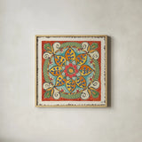 Mediterranean Flair VIII by Daphne Brissonnet. Shown in a natural wood glass frame for a timeless modern aesthetic. Available as an archival giclee rolled canvas, fine art paper, or poster print. SKU 26010a.
