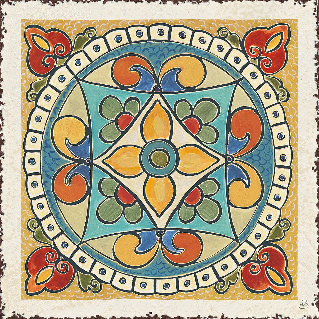 Mediterranean Flair X by Daphne Brissonnet. SKU 26012a. Archival Giclee Fine art print for wall decor.