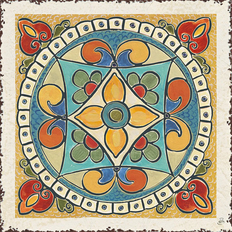 Mediterranean Flair X by Daphne Brissonnet. SKU 26012a. Archival Giclee Fine art print for wall decor.