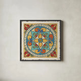 Mediterranean Flair X by Daphne Brissonnet. Shown in a sleek black glass frame for a contemporary gallery look. Available as an archival giclee rolled canvas, fine art paper, or poster print. SKU 26012a.