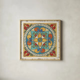 Mediterranean Flair X by Daphne Brissonnet. Shown in a natural wood glass frame for a timeless modern aesthetic. Available as an archival giclee rolled canvas, fine art paper, or poster print. SKU 26012a.