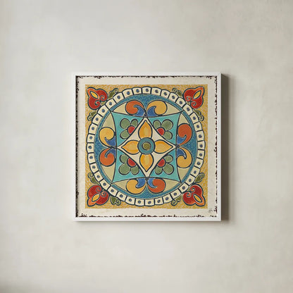 Mediterranean Flair X by Daphne Brissonnet. Shown in a crisp white glass frame for a clean and minimalist style. Available as an archival giclee rolled canvas, fine art paper, or poster print. SKU 26012a.