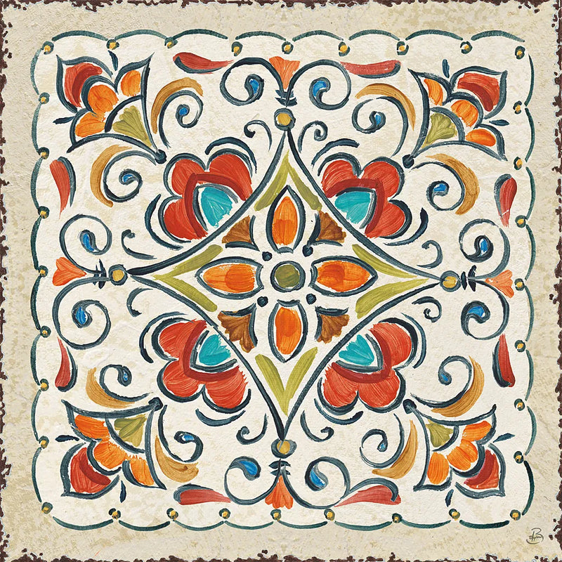Mediterranean Flair XIII by Daphne Brissonnet. SKU 26015a. Archival Giclee Fine art print for wall decor.