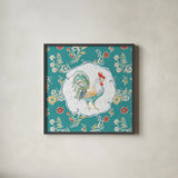 Morning Bloom II by Daphne Brissonnet. Shown in a sleek black glass frame for a contemporary gallery look. Available as an archival giclee rolled canvas, fine art paper, or poster print. SKU 49570a.