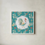 Morning Bloom II by Daphne Brissonnet. Shown in a crisp white glass frame for a clean and minimalist style. Available as an archival giclee rolled canvas, fine art paper, or poster print. SKU 49570a.