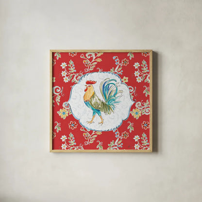 Morning Bloom III by Daphne Brissonnet. Shown in a natural wood glass frame for a timeless modern aesthetic. Available as an archival giclee rolled canvas, fine art paper, or poster print. SKU 49571a.