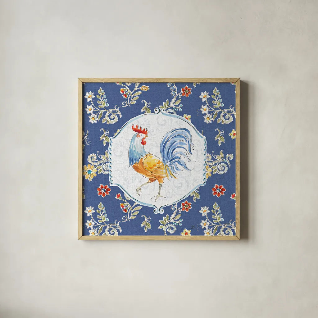 Morning Bloom IV by Daphne Brissonnet. Shown in a natural wood glass frame for a timeless modern aesthetic. Available as an archival giclee rolled canvas, fine art paper, or poster print. SKU 49572a.