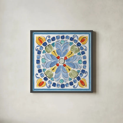 Morning Bloom IX by Daphne Brissonnet. Shown in a sleek black glass frame for a contemporary gallery look. Available as an archival giclee rolled canvas, fine art paper, or poster print. SKU 49577a.