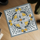 Morning Bloom VI Gray by Daphne Brissonnet. Shown as a detailed flat fine art print, highlighting archival giclee quality. Available as an archival giclee rolled canvas, fine art paper, or poster print. SKU 51405a.
