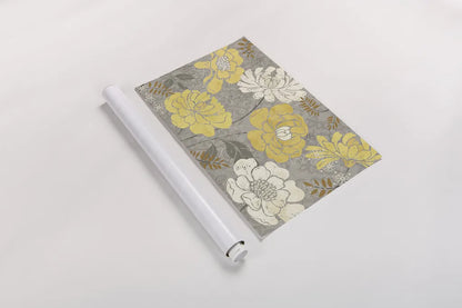 Morning Tones Gold III by Daphne Brissonnet. shown as a rolled paper print. Available as archival giclee rolled canvas, fine art paper, or poster print. SKU 10600i.