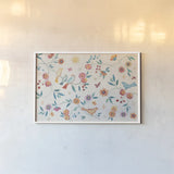 My Bohemian Life I by Daphne Brissonnet. shown as a paper print in a white frame. Available as a archival giclee rolled canvas, fine art paper, or poster print. SKU 60731i.