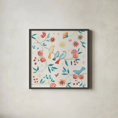 My Bohemian Life III by Daphne Brissonnet. Shown in a sleek black glass frame for a contemporary gallery look. Available as an archival giclee rolled canvas, fine art paper, or poster print. SKU 60733a.