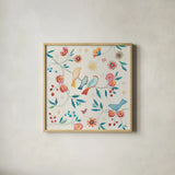 My Bohemian Life III by Daphne Brissonnet. Shown in a natural wood glass frame for a timeless modern aesthetic. Available as an archival giclee rolled canvas, fine art paper, or poster print. SKU 60733a.