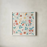 My Bohemian Life III by Daphne Brissonnet. Shown in a crisp white glass frame for a clean and minimalist style. Available as an archival giclee rolled canvas, fine art paper, or poster print. SKU 60733a.