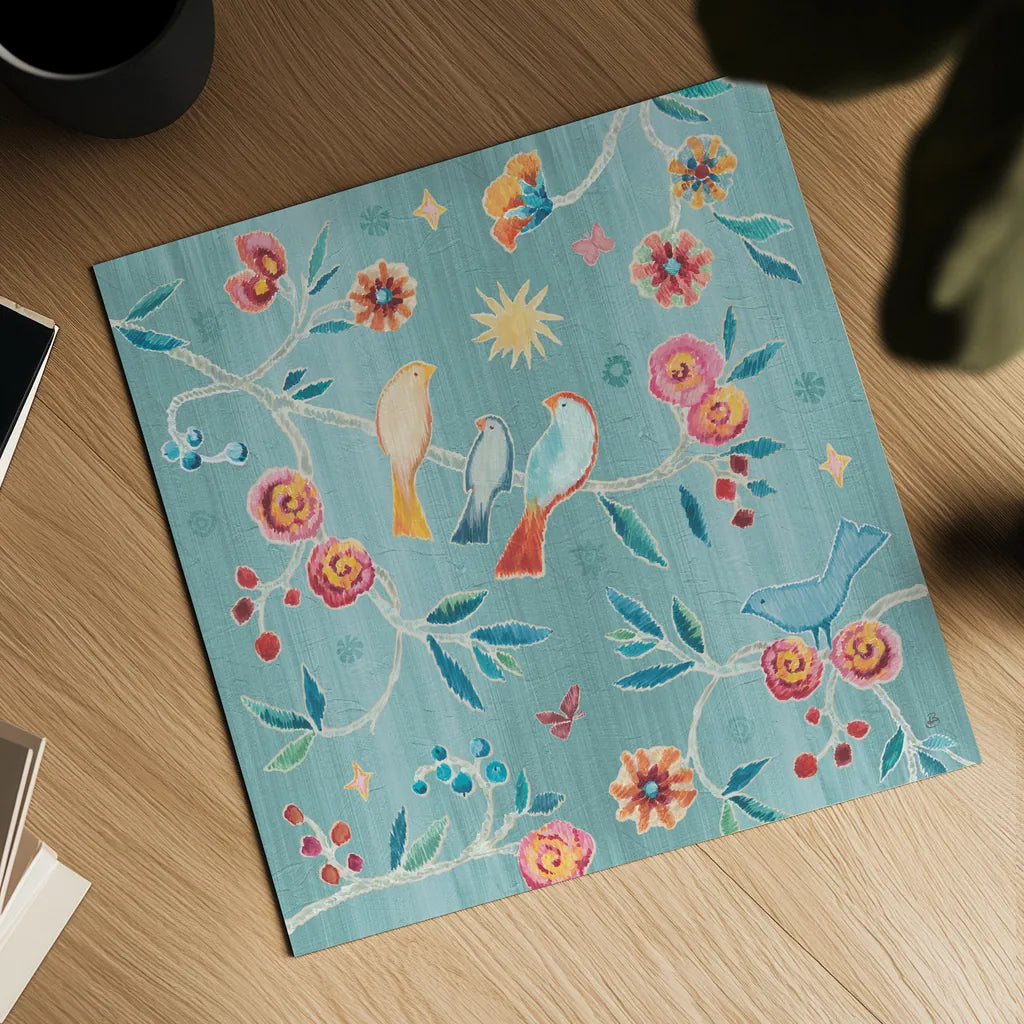 My Bohemian Life III Color by Daphne Brissonnet. Shown as a detailed flat fine art print, highlighting archival giclee quality. Available as an archival giclee rolled canvas, fine art paper, or poster print. SKU 60748a.