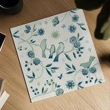 My Bohemian Life III Navy by Daphne Brissonnet. Shown as a detailed flat fine art print, highlighting archival giclee quality. Available as an archival giclee rolled canvas, fine art paper, or poster print. SKU 61309a.