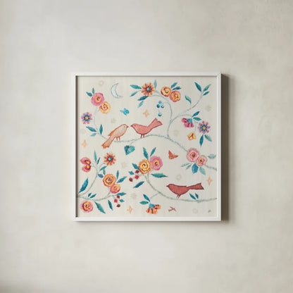 My Bohemian Life IV by Daphne Brissonnet. Shown in a crisp white glass frame for a clean and minimalist style. Available as an archival giclee rolled canvas, fine art paper, or poster print. SKU 60734a.