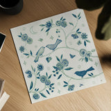 My Bohemian Life IV Navy by Daphne Brissonnet. Shown as a detailed flat fine art print, highlighting archival giclee quality. Available as an archival giclee rolled canvas, fine art paper, or poster print. SKU 61310a.