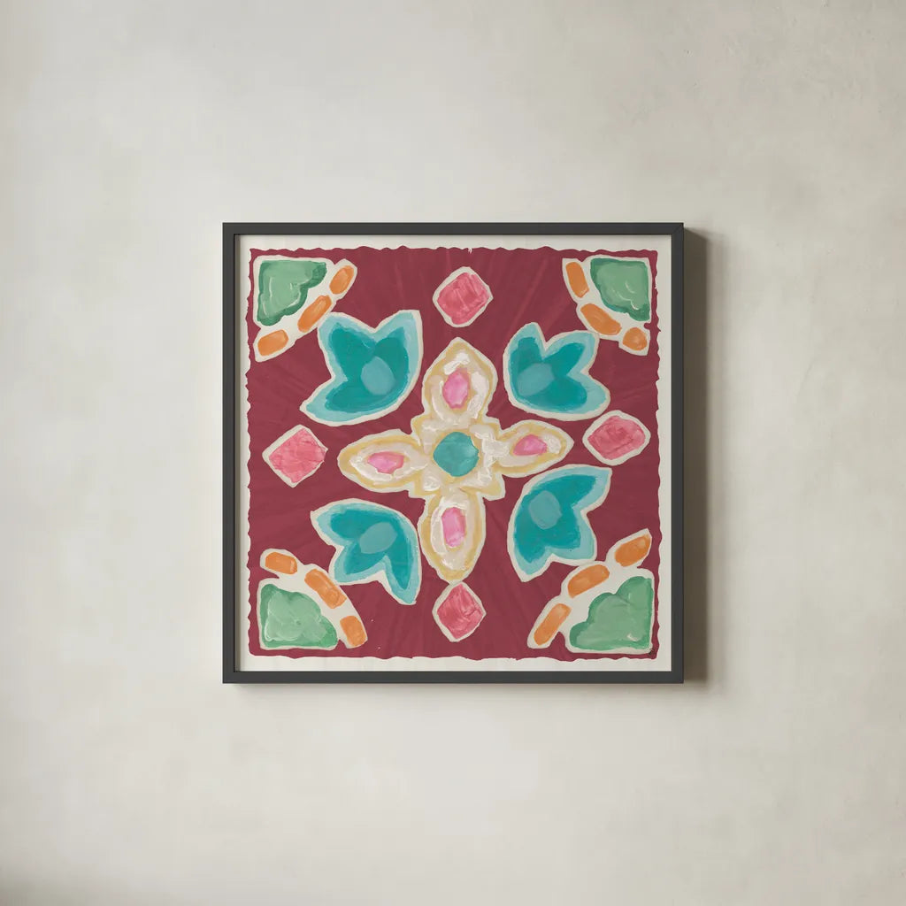 My Bohemian Life IX by Daphne Brissonnet. Shown in a sleek black glass frame for a contemporary gallery look. Available as an archival giclee rolled canvas, fine art paper, or poster print. SKU 60739a.