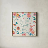 My Bohemian Life V by Daphne Brissonnet. Shown in a natural wood glass frame for a timeless modern aesthetic. Available as an archival giclee rolled canvas, fine art paper, or poster print. SKU 60735a.