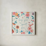 My Bohemian Life V by Daphne Brissonnet. Shown in a crisp white glass frame for a clean and minimalist style. Available as an archival giclee rolled canvas, fine art paper, or poster print. SKU 60735a.