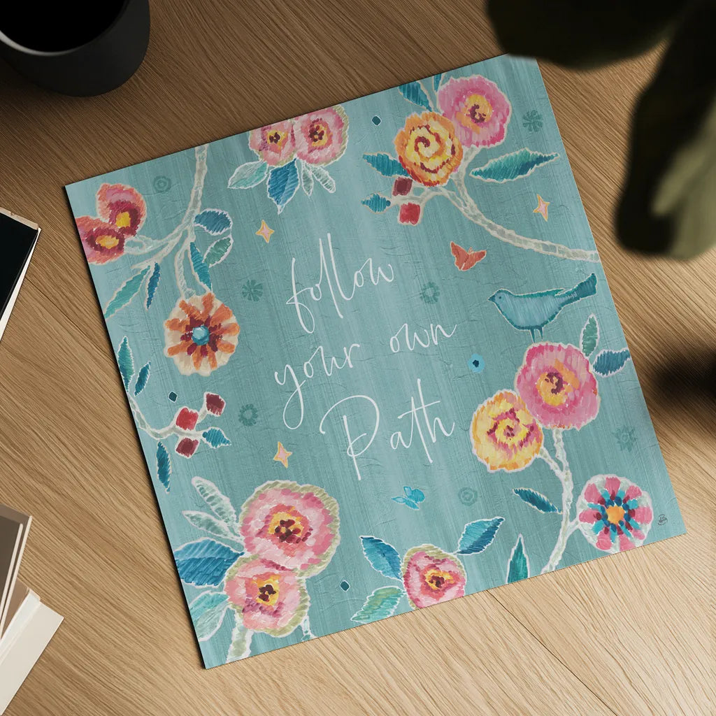 My Bohemian Life VI Color by Daphne Brissonnet. Shown as a detailed flat fine art print, highlighting archival giclee quality. Available as an archival giclee rolled canvas, fine art paper, or poster print. SKU 60751a.