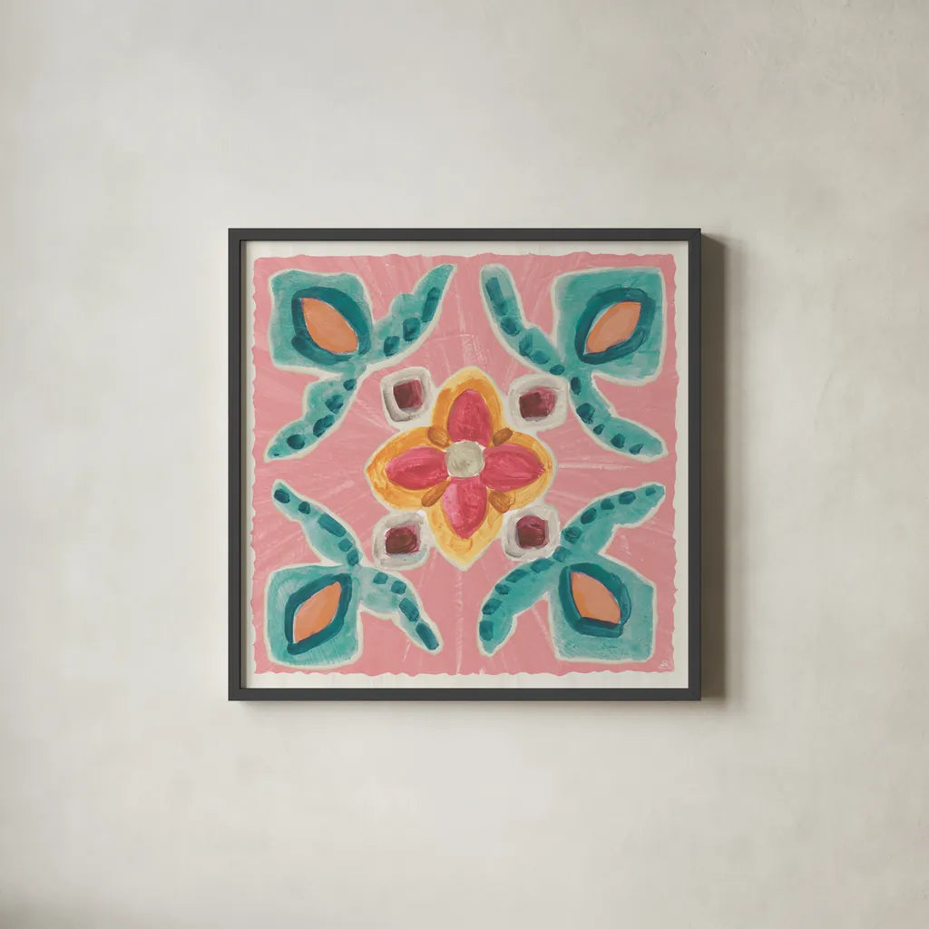 My Bohemian Life VIII by Daphne Brissonnet. Shown in a sleek black glass frame for a contemporary gallery look. Available as an archival giclee rolled canvas, fine art paper, or poster print. SKU 60738a.