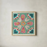 My Bohemian Life X by Daphne Brissonnet. Shown in a natural wood glass frame for a timeless modern aesthetic. Available as an archival giclee rolled canvas, fine art paper, or poster print. SKU 60740a.