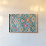 My Bohemian Life XII by Daphne Brissonnet. shown as a paper print in a natural frame. Available as a archival giclee rolled canvas, fine art paper, or poster print. SKU 60742i.