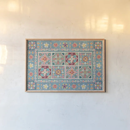 My Bohemian Life XIV by Daphne Brissonnet. shown as a paper print in a natural frame. Available as a archival giclee rolled canvas, fine art paper, or poster print. SKU 60744i.