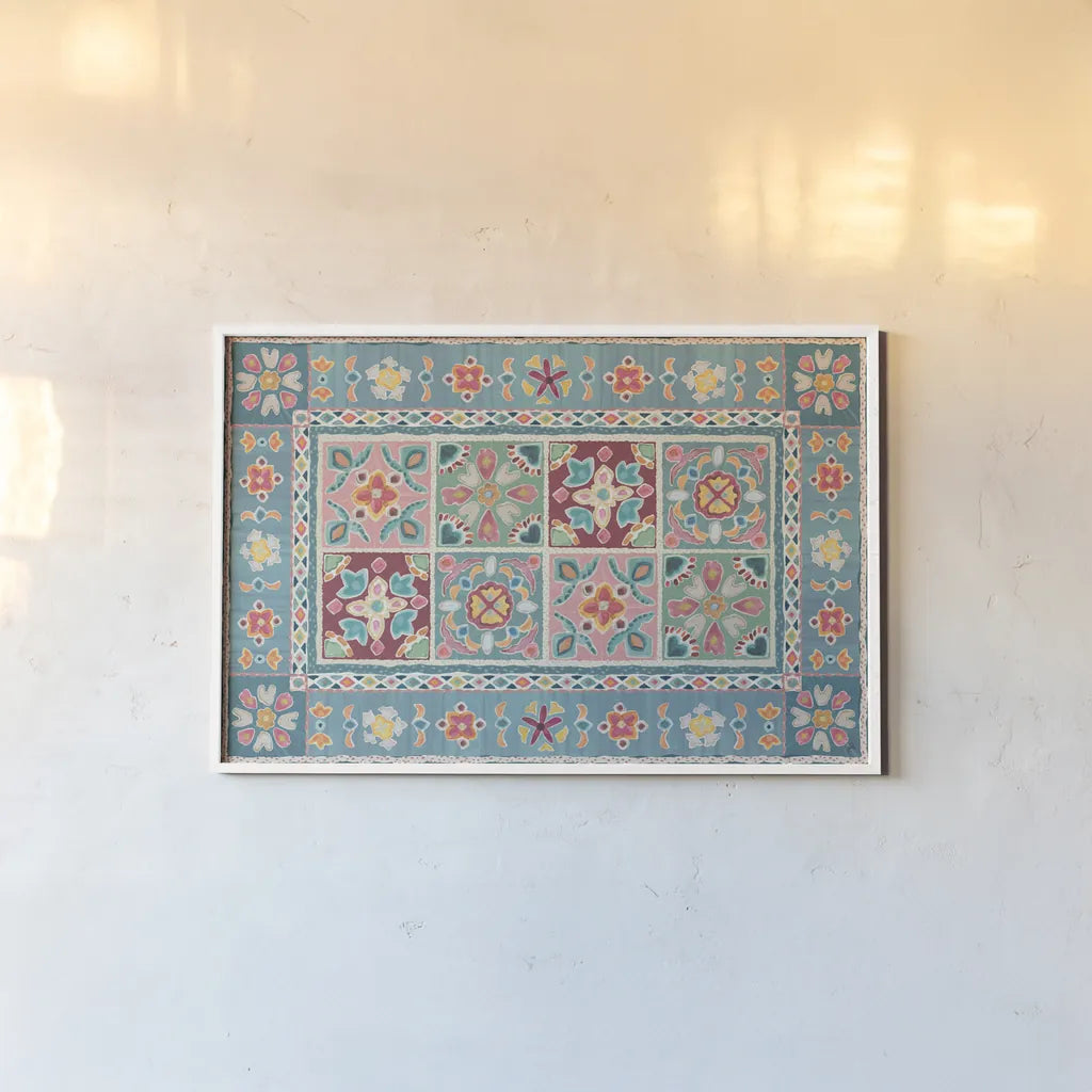 My Bohemian Life XIV by Daphne Brissonnet. shown as a paper print in a white frame. Available as a archival giclee rolled canvas, fine art paper, or poster print. SKU 60744i.