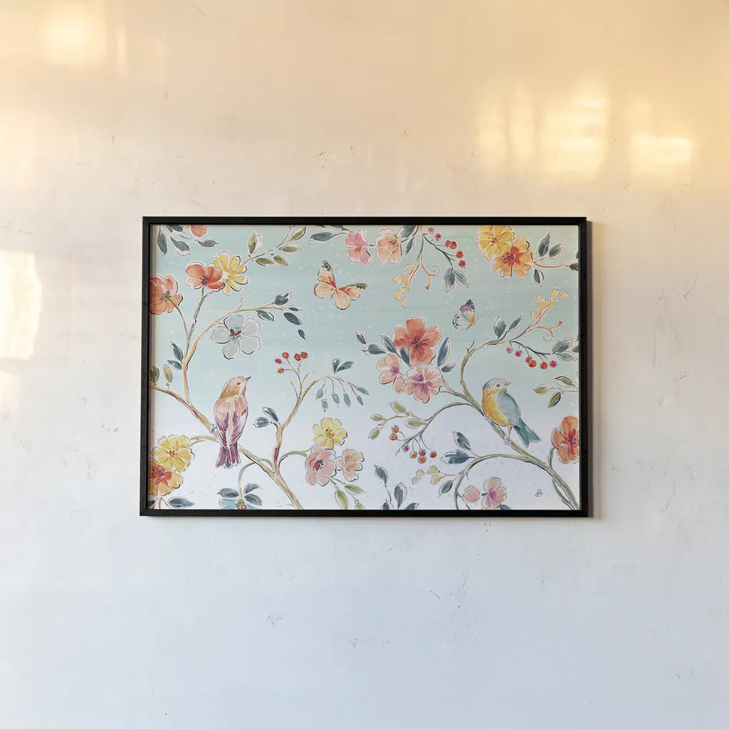 Natures Bliss I by Daphne Brissonnet. shown as a paper print in a black flame. Available as a archival giclee rolled canvas, fine art paper, or poster print. SKU 48135i.