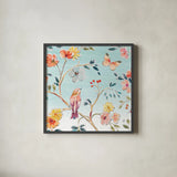 Natures Bliss II by Daphne Brissonnet. Shown in a sleek black glass frame for a contemporary gallery look. Available as an archival giclee rolled canvas, fine art paper, or poster print. SKU 48136a.